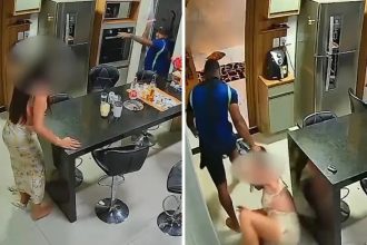 VÍDEO: homem é preso por tentativa de feminicídio após socar e arrastar companheira pelo cabelo na frente do filho no interior de SP