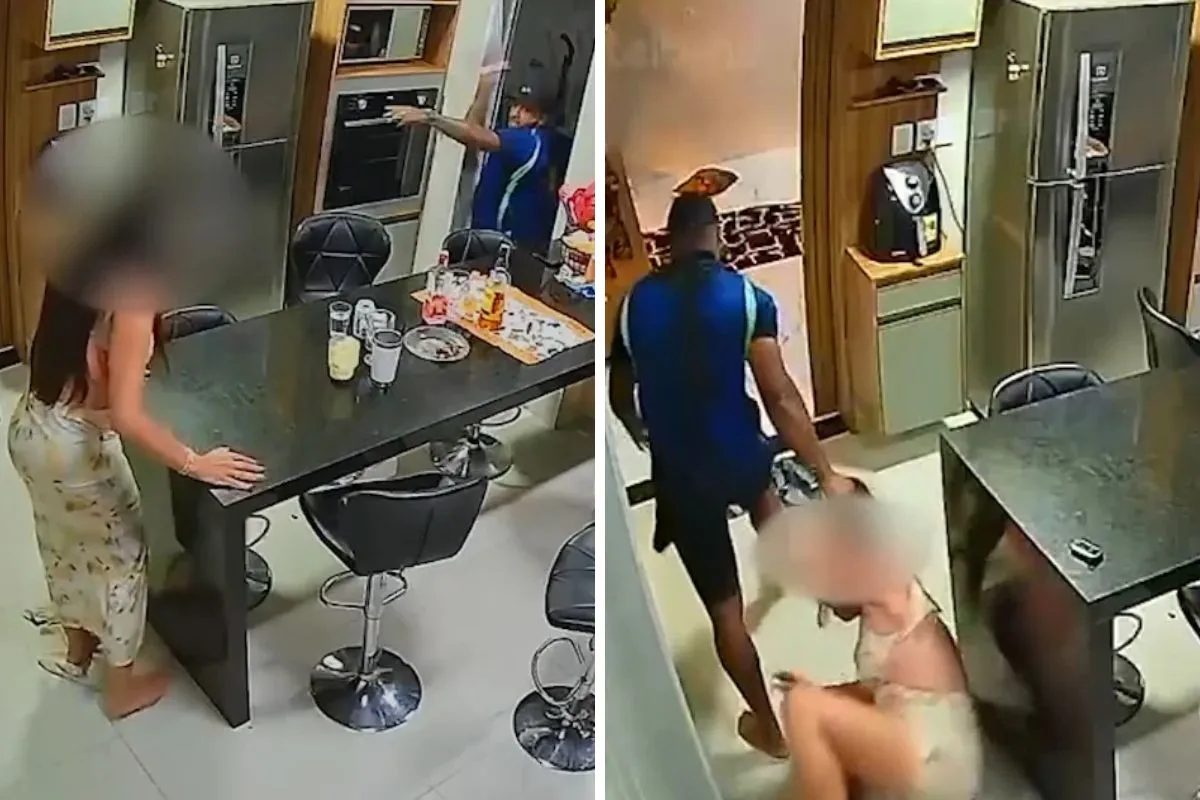 VÍDEO: homem é preso por tentativa de feminicídio após socar e arrastar companheira pelo cabelo na frente do filho no interior de SP