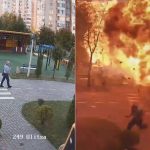 VÍDEO: homem escapa por pouco de ataque de drone russo perto de Kiev
