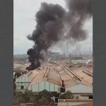 VÍDEO: Incêndio na Usiminas provoca fumaça preta e chama atenção de moradores em Ipatinga