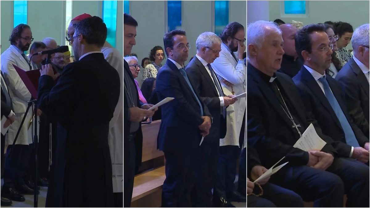 VÍDEO mostra médicos rezando o terço antes de cirurgia do Papa