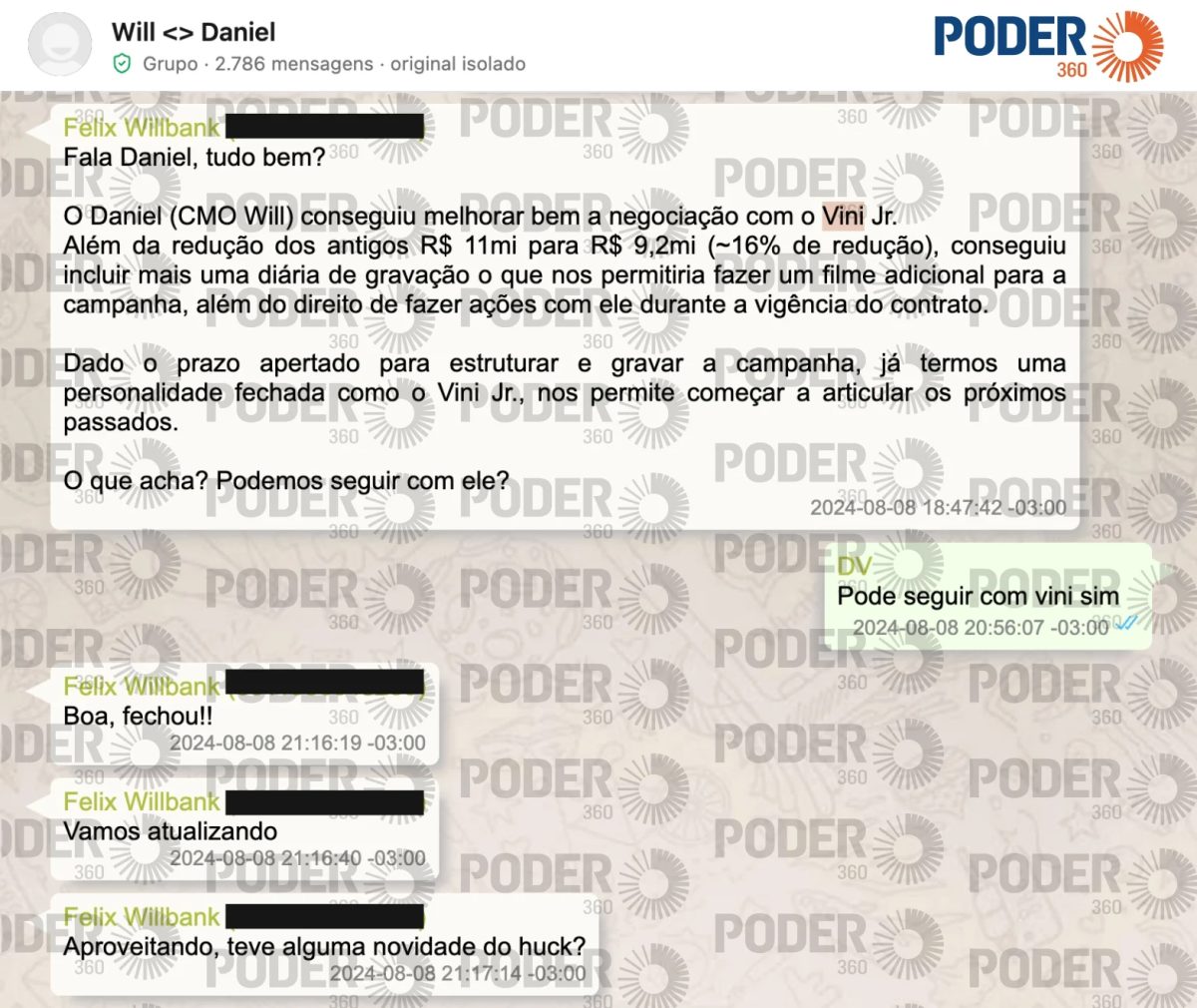 Vini Jr. fechou contrato de R$ 9,2 milhões com Will Bank, de Vorcaro