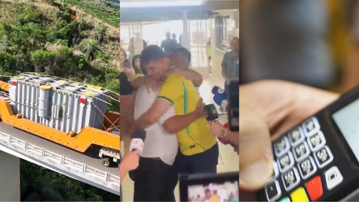 Você viu? Transformador de 520 toneladas, abraço entre apoiadores de Lula e Flávio e lista pede boicote de comércios
