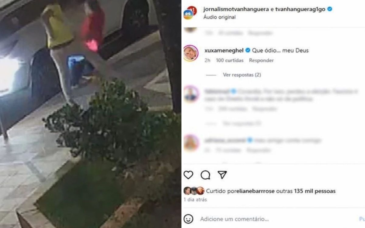 Xuxa comenta caso de pastor agredido por estar com camiseta vermelha no dia da eleição em Goiânia: 'Que ódio... meu Deus'