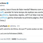Zé de Abreu critica sobrinho-neto de Dilma por falar em fim do PT